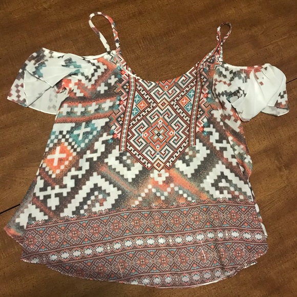 Persaya Tops - Persaya Short Sleeve Blouse